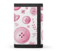 NQLYRE Wallet Minimalist Trifold With Hearts And Flowers Printed Wallet Card Holder Gift Coin Purse Passport Wallet for Men Women, style, style, One Size, Casual