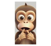NQLYUT Beach Towel Oversized Pool Towels Quick Dry Swimming Towel for Adults 31.5Ã-63 Inch The Silent Monkey Beach Towels Sand Free Lightweight Towel for Travel Camping