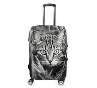 NQLYUT Luggage Cover Elastic Suitcase Cover Anti-Scratch Suitcase Covers Travel A Cat on The Grass Luggage Covers Luggages Protector for Travel Adult Luggages Decorative 18-32 Inch, A Cat on the