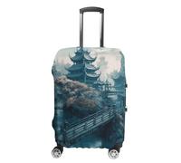 NQLYUT Luggage Cover Elastic Suitcase Cover Anti-Scratch Suitcase Covers Travel Asian Style Painting Luggage Covers Luggages Protector for Travel Adult Luggages Decorative 18-32 Inch, Asian Style