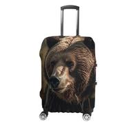 NQLYUT Luggage Cover Elastic Suitcase Cover Anti-Scratch Suitcase Covers Travel Bear On The Grass Luggage Covers Luggages Protector for Travel Adult Luggages Decorative 18-32 Inch, Bear On The Grass,