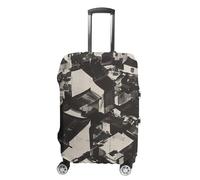 NQLYUT Luggage Cover Elastic Suitcase Cover Anti-Scratch Suitcase Covers Travel Black And White Painting Luggage Covers Luggages Protector for Travel Adult Luggages Decorative 18-32 Inch, Black and