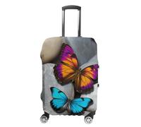 NQLYUT Luggage Cover Elastic Suitcase Cover Anti-Scratch Suitcase Covers Travel Colorful Butterfly Stone Luggage Covers Luggages Protector for Travel Adult Luggages Decorative 18-32 Inch, Colorful