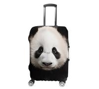 NQLYUT Luggage Cover Elastic Suitcase Cover Anti-Scratch Suitcase Covers Travel Cute Black And White Panda Luggage Covers Luggages Protector for Travel Adult Luggages Decorative 18-32 Inch, Cute Black