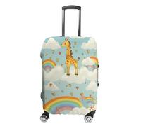 NQLYUT Luggage Cover Elastic Suitcase Cover Anti-Scratch Suitcase Covers Travel Giraffe And Clouds Luggage Covers Luggages Protector for Travel Adult Luggages Decorative 18-32 Inch, giraffe and