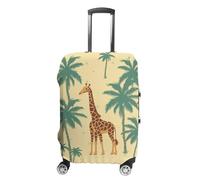 NQLYUT Luggage Cover Elastic Suitcase Cover Anti-Scratch Suitcase Covers Travel Giraffe Palm Tree Luggage Covers Luggages Protector for Travel Adult Luggages Decorative 18-32 Inch, Giraffe palm tree,