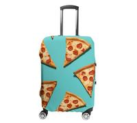 NQLYUT Luggage Cover Elastic Suitcase Cover Anti-Scratch Suitcase Covers Travel Green Pizza Slices Luggage Covers Luggages Protector for Travel Adult Luggages Decorative 18-32 Inch, Green Pizza