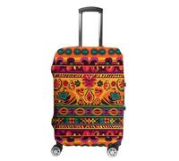 NQLYUT Luggage Cover Elastic Suitcase Cover Anti-Scratch Suitcase Covers Travel Mexican Folk Art Boho Luggage Covers Luggages Protector for Travel Adult Luggages Decorative 18-32 Inch, Mexican Folk