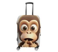 NQLYUT Luggage Cover Elastic Suitcase Cover Anti-Scratch Suitcase Covers Travel The Silent Monkey Luggage Covers Luggages Protector for Travel Adult Luggages Decorative 18-32 Inch, The Silent Monkey,
