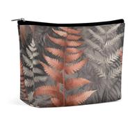 NQLYUT Makeup Bag Portable Cosmetic Bag A Few Animal Toiletry Bag Makeup Organizer Case Large Capacity Zipper Pouch Travel Toiletry Pouch for Women Men, Plant Leaves, One Size, Art Deco