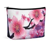 NQLYUT Makeup Bag Portable Cosmetic Bag Funny Koalas Toiletry Bag Makeup Organizer Case Large Capacity Zipper Pouch Travel Toiletry Pouch for Women Men, Flowers and moonlight, One Size, Art Deco