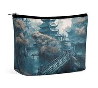 NQLYUT Makeup Bag Portable Cosmetic Bag Small Hound Pattern Toiletry Bag Makeup Organizer Case Large Capacity Zipper Pouch Travel Toiletry Pouch for Women Men, Asian Style Painting, One Size, Art Deco