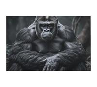 NQLYUT Outdoor Door Mat Non-Slip Gorilla on The Ground Doormat Whith Rubber Welcome Mats Backing Quick Dry Entrance Mat Outdoor Front Doormat Floor Mats for Patio 15.7" X 23.6"