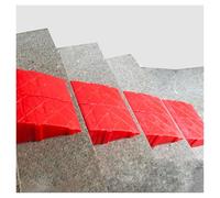 NQNFWCRJ Portable Plastic Ramp Curbstone Threshold Climbing Mat Car Step Mat non-slip Splicable Ramp Curb Cushion for Driveway Pavement Car Scooter Red(12x20x12cm/4.7x7.9x4.7)