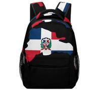 NQRXADCRT Dominican Republic Map Flag Backpack Lightweight Travel Bag Shoulder Daypack Casual Rucksack Outdoor Sports
