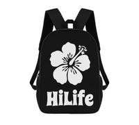 NQRXADCRT HiLife-Hawaii Backpack 17 Inch Printed Shoulder Laptop Bag Work Business Casual Daypack