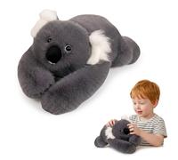 NQXORA Weighted Teddy for Anxiety Relief, Hug a Lumps Soft Stuffed Animal with Glass Beads, Calming Plush Companion for Kids and Adults, Sleep Support Cuddly Toy (Koala,45cm)