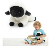 NQXORA Weighted Teddy for Anxiety Relief, Hug a Lumps Soft Stuffed Animal with Glass Beads, Calming Plush Companion for Kids and Adults, Sleep Support Cuddly Toy (Sheep,45cm)