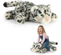 NQXORA Weighted Teddy, Weighted Stuffed Animal for Adults & Kids, Calming Weighted Plush Panda, Soft Hugging Pillow for Anxiety Relief & Sleep Support, Premium Weighted Teddy (Snow Leopard,30CM)