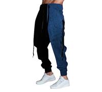 NQyIOS Adult Sweatpants with feet Joggers Mens Sale Track Bottoms Men Motorcycle Trousers Pants Mens Dress Pants Relaxed fit 46x30 Bell Bottom Jeans Men UK Size A-Blue