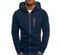 NQyIOS anime jumper Mens Pullover halloween tshirts for men turtleneck sweater men wool men jackets mens fleece hoodie blanket mens grey sweatshirt xl lumber jackets for men uk （Navy, L