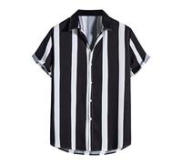 NQyIOS Button Up Shirts for Men With Design Button Up Short Sleeve Beachwear Horizontal Stretch Aloha Shirt for Guys Mexicans Shirt Golf Polo Shirts for Men Plus Size Tops Black