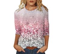 NQyIOS Crop Tops for Women Women's T-Shirt Ladies Heart Print Cotton T Shirts Short Sleeve Crewneck Summer Tops Casual Classic Basic Tee