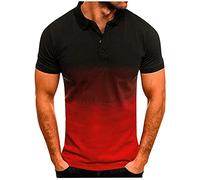 NQyIOS Golf Polo Shirts for Men, Golf Tops for Men, Golf Shirts Mens UK, Men's Golf Shirts, Mens Golf Polo Shirts Mens Short Sleeve Shirts Sales Clearance Mens Long Sleeve Polo Shirts T-Shirt Red