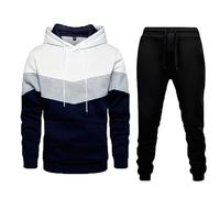NQyIOS Men's 2 Pieces Linen Set Tracksuits Unisex Hoodie London Top Trouser Sets Two-Piece Sweatsuits Jogging Suit Set for Running Christmas