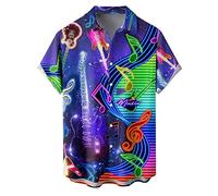 NQyIOS Mens Beach Shirts Flamingos Casual Short Sleeve Button Down Shirts Regualr Fit Casual Aloha Shirt Beach Shirts Collar Tops Workout Shirt Vacation Wear Purple
