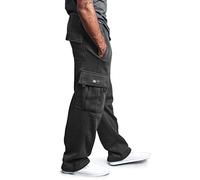 NQyIOS Mens Cargo Trousers Tracksuit Bottoms Open Hem Lightweight Quick Dry Joggers Trousers Drawstring Lounge Pants Zip Pockets Sweatpants Hiking Pants Mens Chinos Stretchable Slim Fit