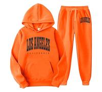 NQyIOS Men's Casual Tracksuit Set Button Down Shirt Long Sleeve and Casual Beach Drawstring Waist Shorts Summer Outfits Track Suit Winter Tracksuit for Men UK Orange