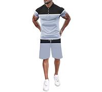 NQyIOS Men's Hawaiian Shirts and Shorts Set Summer Short Sleeve T Shirt and Shorts Tracksuit Sets Casual Athletic Sports Suit Sweat Outfits Sweatsuits Sets