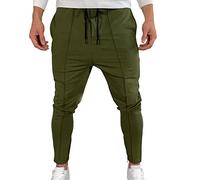 NQyIOS Mens Joggers Cotton Tracksuit Bottoms Gym Casual Lightweight Joggers Men with Zipper Pockets Summer Running Trousers Winter Warm Plush Trousers Stretch Chinos Mens