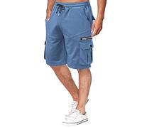 NQyIOS Mens Running Gym Shorts Quick Dry Gym Athletic Workout Clothes with Side Pockets Mens Dress Slacks Expandable Waist Big and Tall Work Joggers Light Blue