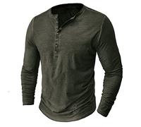 NQyIOS Men's Shirts Sale Clearance Cheap Mens Casual Cotton Linen Shirt Long Sleeve Button Down Summer Lightweight Henley Shirt Tops Mens Pullover Sweater Bottoming Shirts Tops