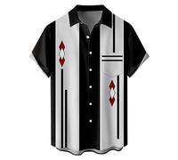 NQyIOS Mens Short Sleeve Floral Shirt Short Sleeve Printed Beach Shirt Hawaiian Casual Printed Beach Shirt Graphic Printed Casual Shirts Red and White Striped T Shirt Beachwear
