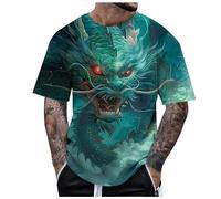 NQyIOS Men's Solid Color T-Shirt Short Sleeve Fashion Loose Round Neck Gym Sports Leisure Fitness Top Oversized T-Shirt Mens Flamingo Shirt Racerback Tank top Men Sale (Mint Green, S)