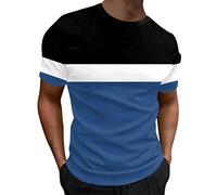 NQyIOS Mens Sport Tshirts Moisture Wicking Quick Dry Short Sleeve Tee Shirts Breathable Active Gym Running Tops Crew Neck Shirts White Shirt Men Formal Mens Tank top 3 Pack Clearance (Blue, XXXL)