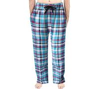 NQyIOS Men's Spring Fashion Casual Plaid Lace Cotton Can Be Worn Outside Pajamas Home Pants 5X Pajama Pants Men (ZWadH-Blue, XXXL)