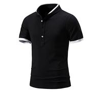 NQyIOS Men's Summer Linen Cotton Henley Shirt Casual Short Sleeve Button Up Beach Shirts