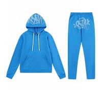 NQyIOS Men's Summer Shirt Hawaiian Sets Full Tracksuit Hooded Fleece Sweatshirt Zip Up Hoodie Jacket Sweatpants Joggers Active Sets Sport Running Jogging Jacket with Joggers Bottom Pant A-Blue