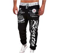 NQyIOS Mens Sweatpants Winter Joggers Boys White Tracksuit Bottoms Men Trousers Summer Slim fit Casual Pants for Men Cowboy Cut Jeans for Men UK Size