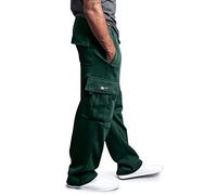 NQyIOS Sherpa Fleece Men's Joggers with Knee Pads - Blue, Black Stretch Dress Pants - Size 30x32