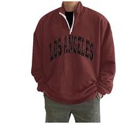 NQyIOS sweater vest Graphic Sweatshirts steampunk clothes men Winter Hoodies for Men Pullover bomber jacket Graphic Hoodie rugby christmas jumper mens long puffer coat with hood Red