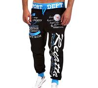 NQyIOS Sweatpants for Men Ladies 3/4 Joggers Mens Short Pyjama Bottoms Trousers for Men Sport Lined Cargo Pants Men Ripped Jeans for Men Black and Blue UK Size Xmas Gift