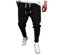 NQyIOS Sweatpants for Men Womens Cargo Joggers Ladies Petite Jogging Bottoms Mens Trousers Patterned Mens Lined Cargo Pants Men's Jeans Stretch UK Size Xmas Gift Black