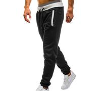 NQyIOS Sweatpants Mens Cargo Trousers Lightweight Cotton Casual Jogger Elastic Waist Drawstring Outdoor Work Pants with Pockets Casual Fleece Jogger Sweatpants Chinos Pants for Men