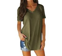 NQyIOS Top Tshirt for Women Cotton Short Sleeves Solid Color Outdoor Loose Causal Tshirt Women Running T Shirt