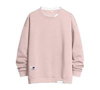 NQyIOS UK Clearance Oversized Sweatshirt for Men Male Casual Solid Splice Long Sleeve Hoodless Sweatshirt Blouse Graphic Sweatshirt Comfortable Crew Neck Sweatshirt Soft Fleece Top Jumper